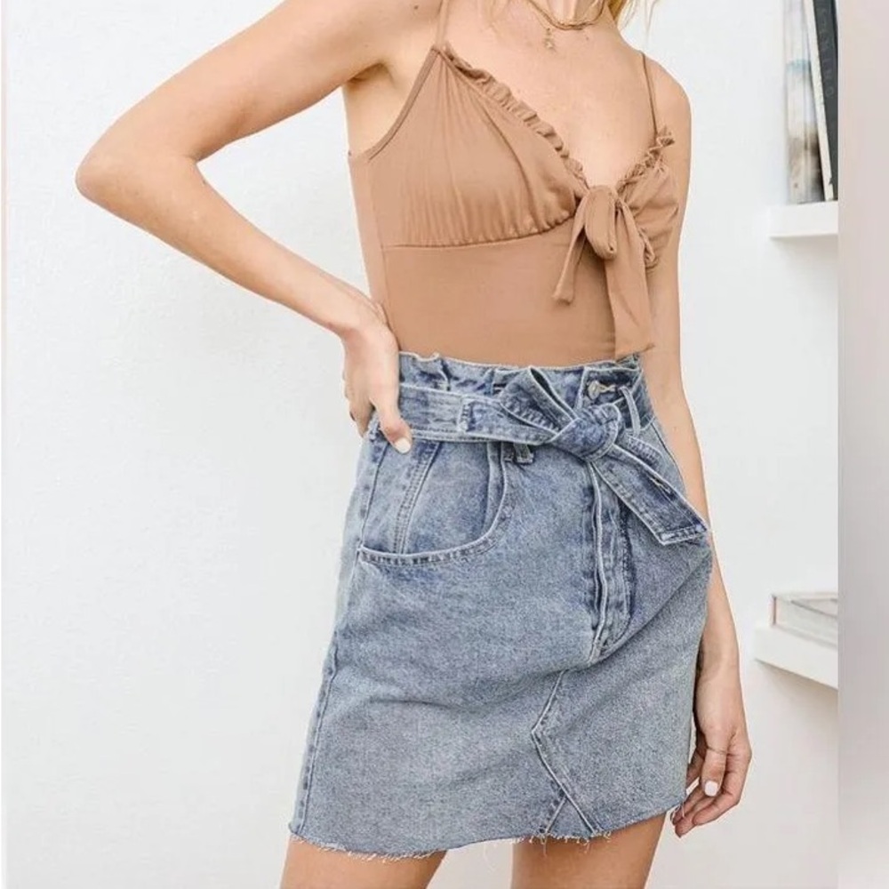 NWT Free People Denim Skirt size 25